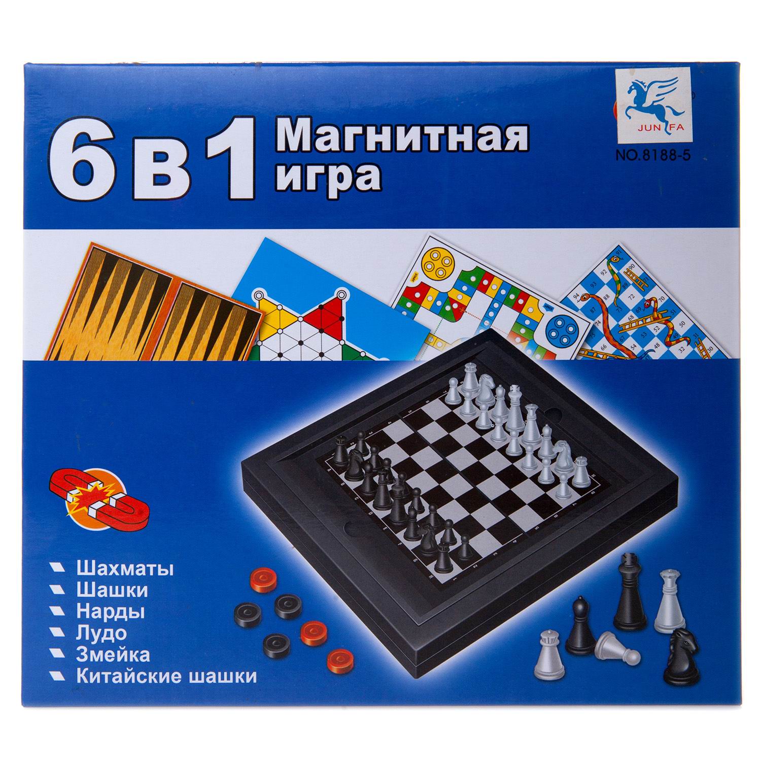 Настольная игра Junfa Шахматы Шашки Нарды - фото 1