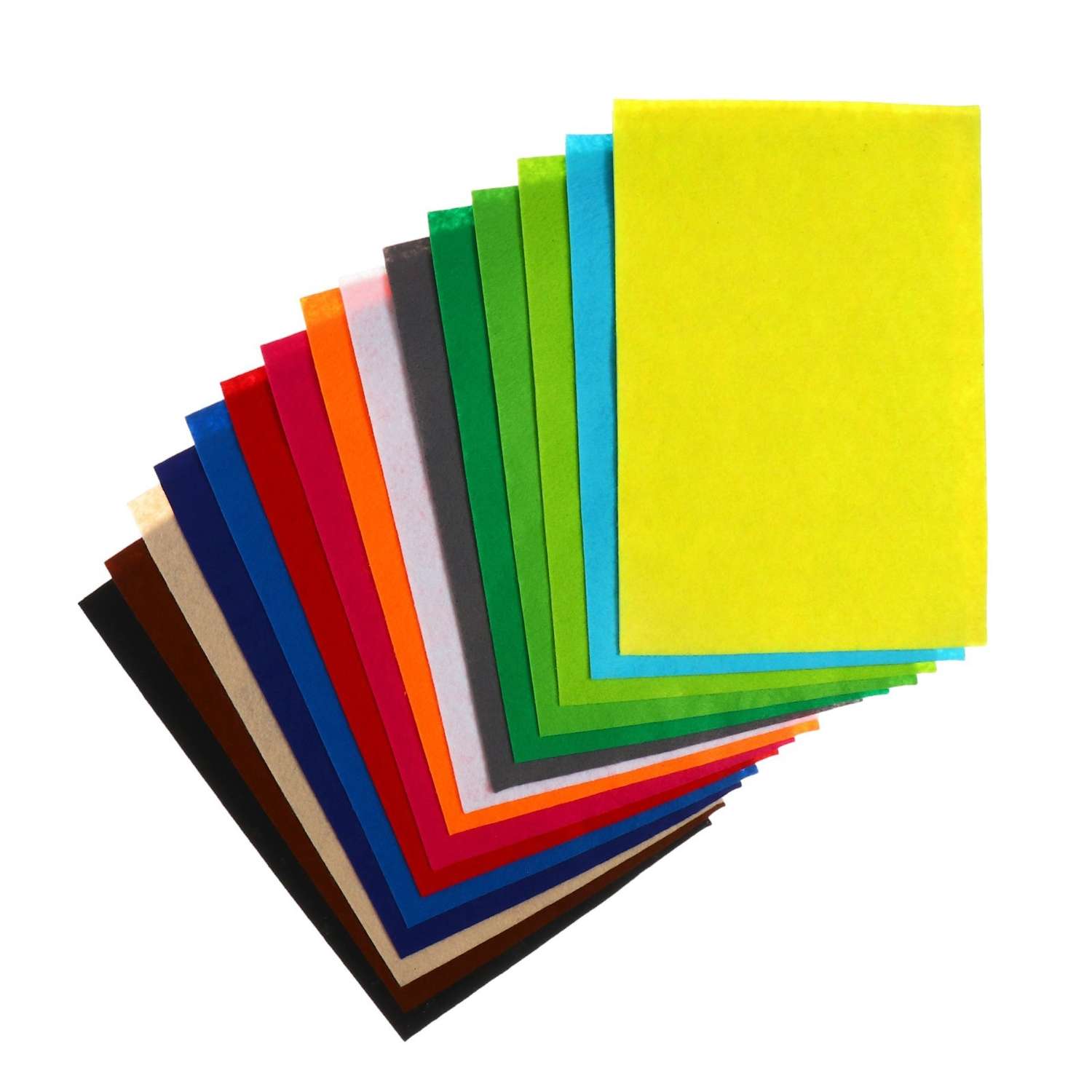 Набор цветного фетра Calligrata толщина-1 мм формат А4 мягкий 15 листов 15 цветов - фото 2