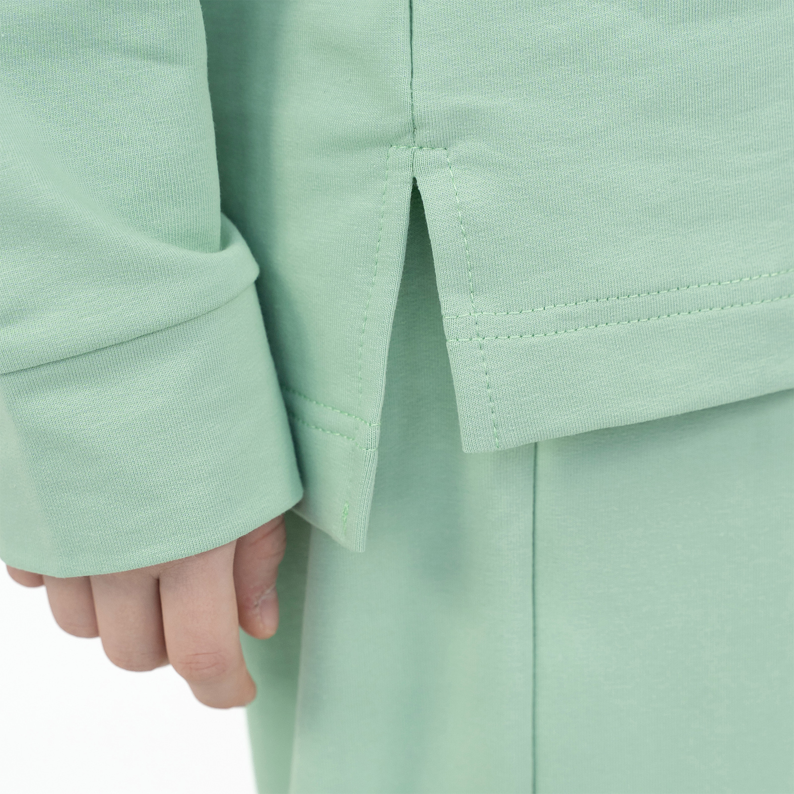 Свитшот и брюки Утенок 7065-зеленый дым - фото 35