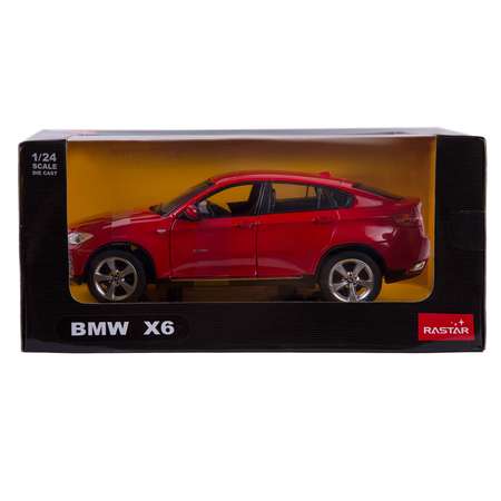 Машинка Rastar BMW X6 1:24 Красная