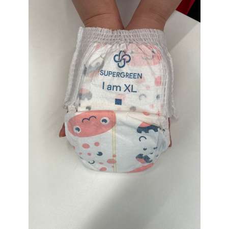 Подгузники-трусики SUPERGREEN Premium baby Pants размер XL 13 - 18 кг 38 шт