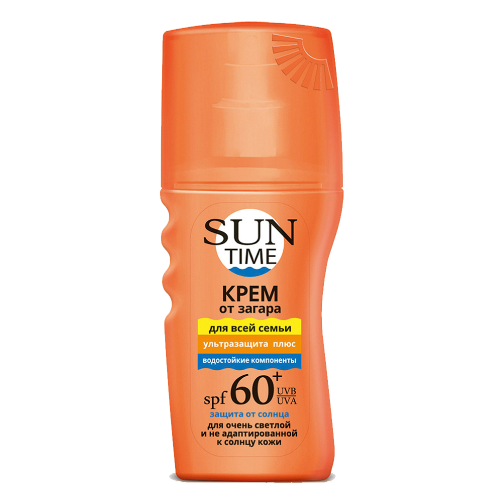 Крем солнцезащитный SUN TIME SPF 60 для всей семьи 150 мл - фото 1