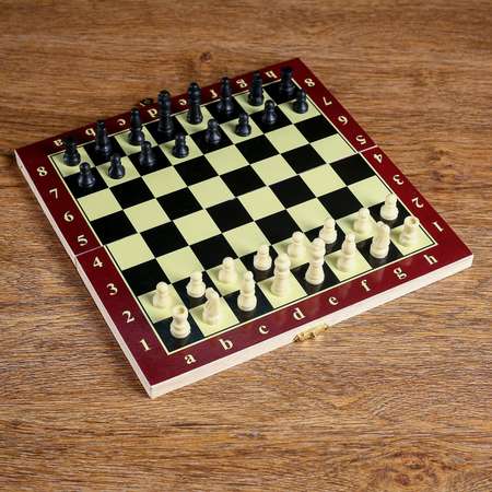 Настольная игра Sima-Land 3 в 1 «Карнал« нарды шахматы шашки 20.5х20.5 см