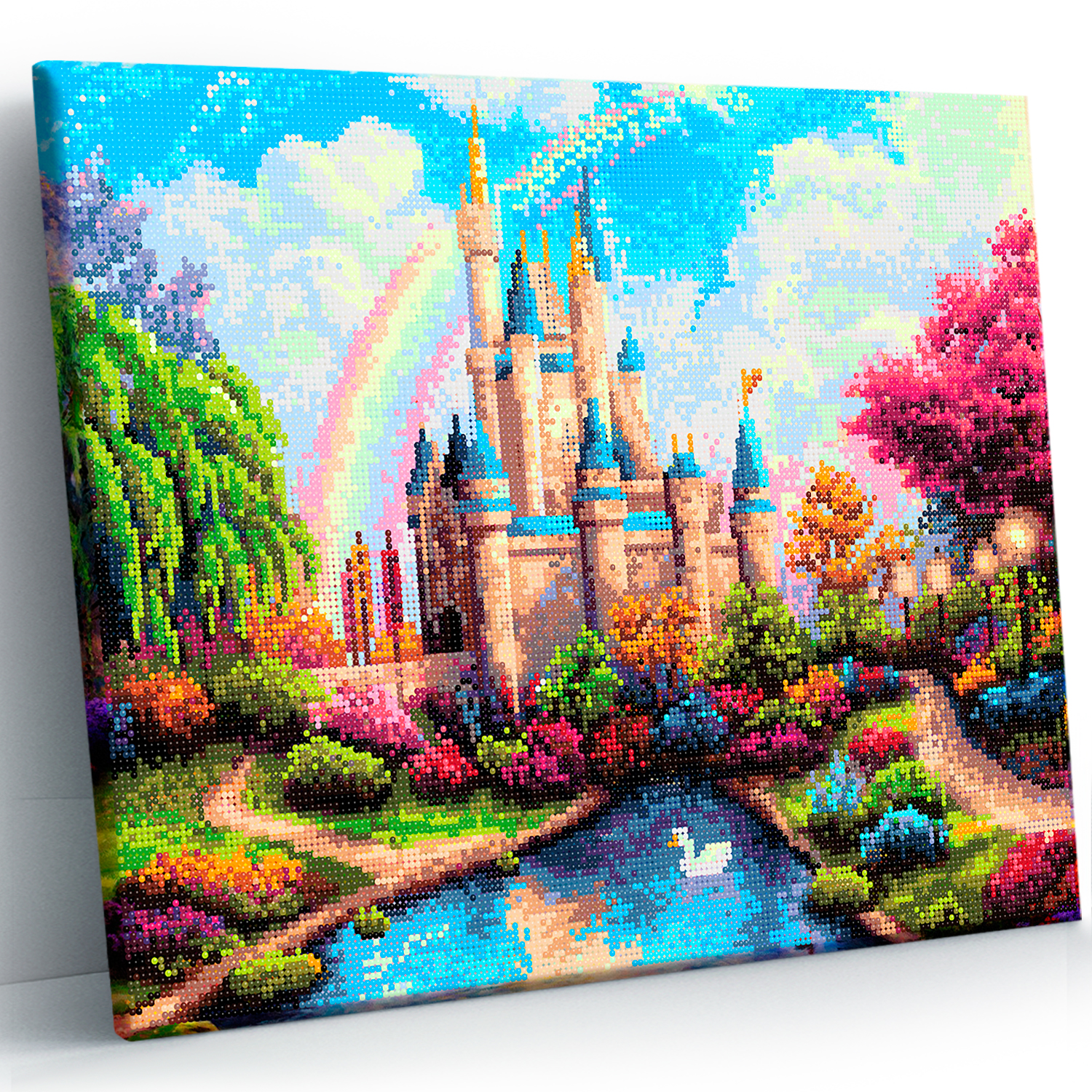 Алмазная мозаика Art on Canvas Замок сказочный холст на подрамнике 40х50 см - фото 9