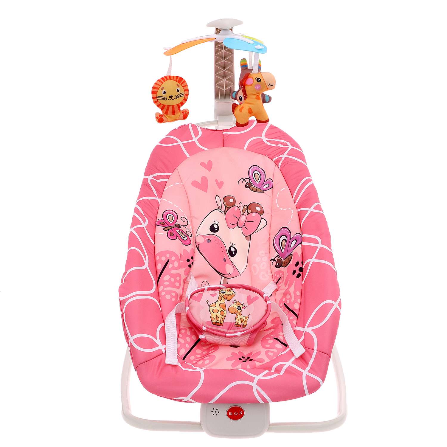 Музыкальное кресло-качалка Sima-Land для новорожденных цвет розовый 9934798 - фото 2