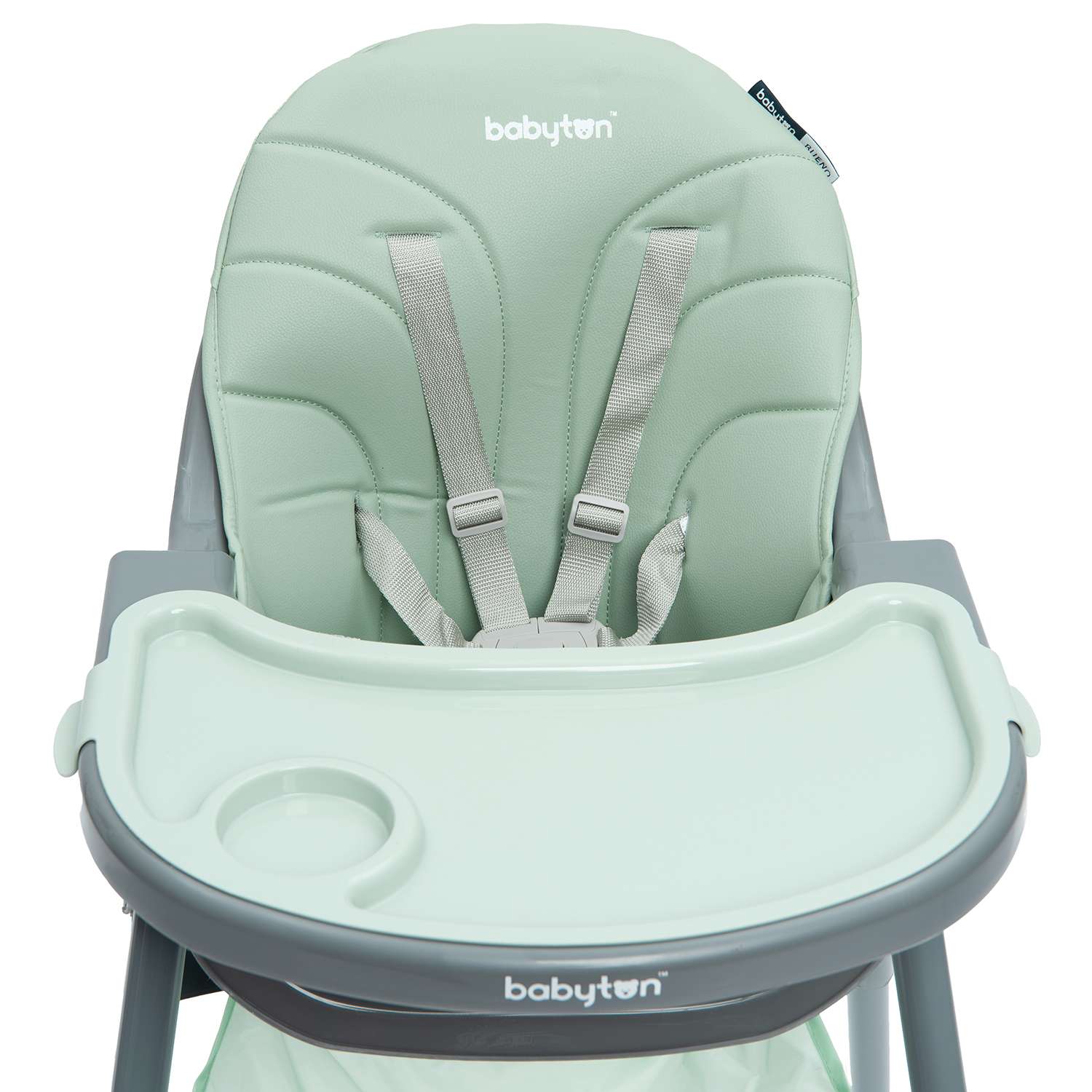 Стульчик для кормления Babyton Bueno Green-Grey - фото 5