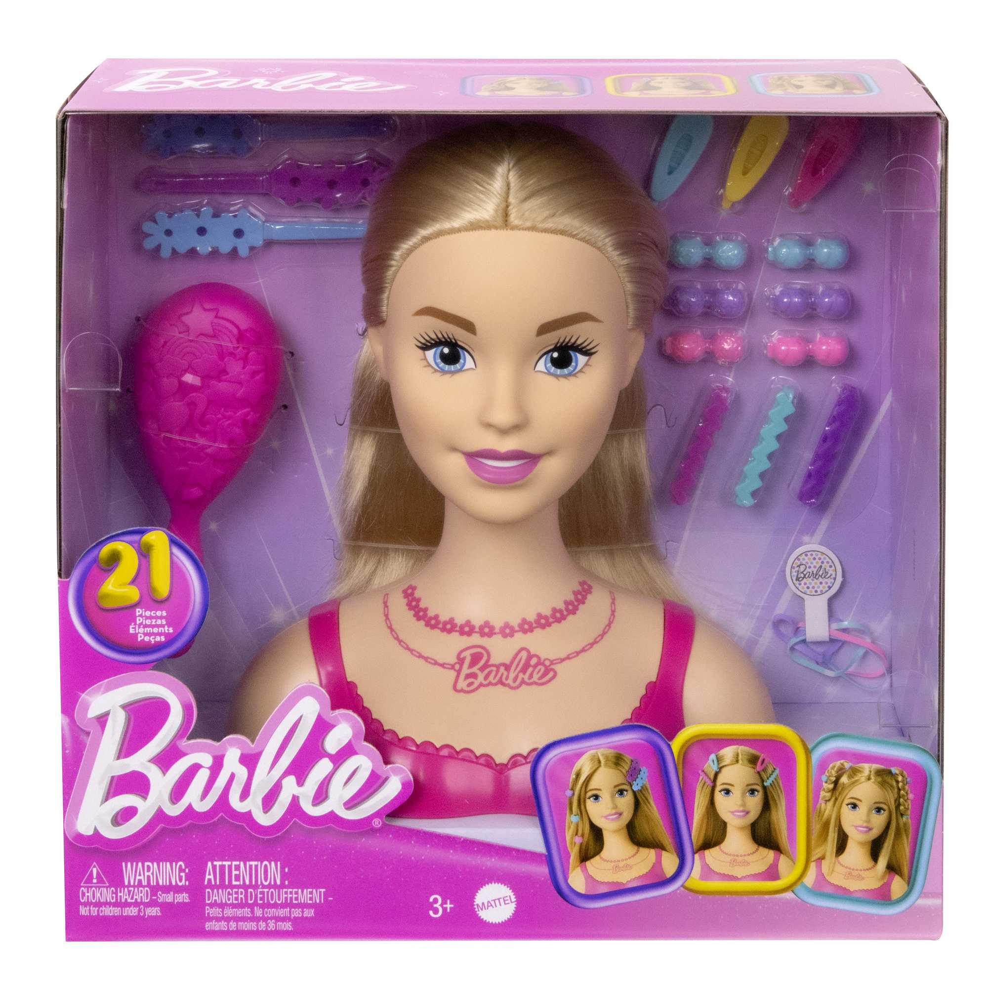 Кукла Barbie Styling Head Блондинка HMD88 купить по цене 1999 ₽ в  интернет-магазине Детский мир