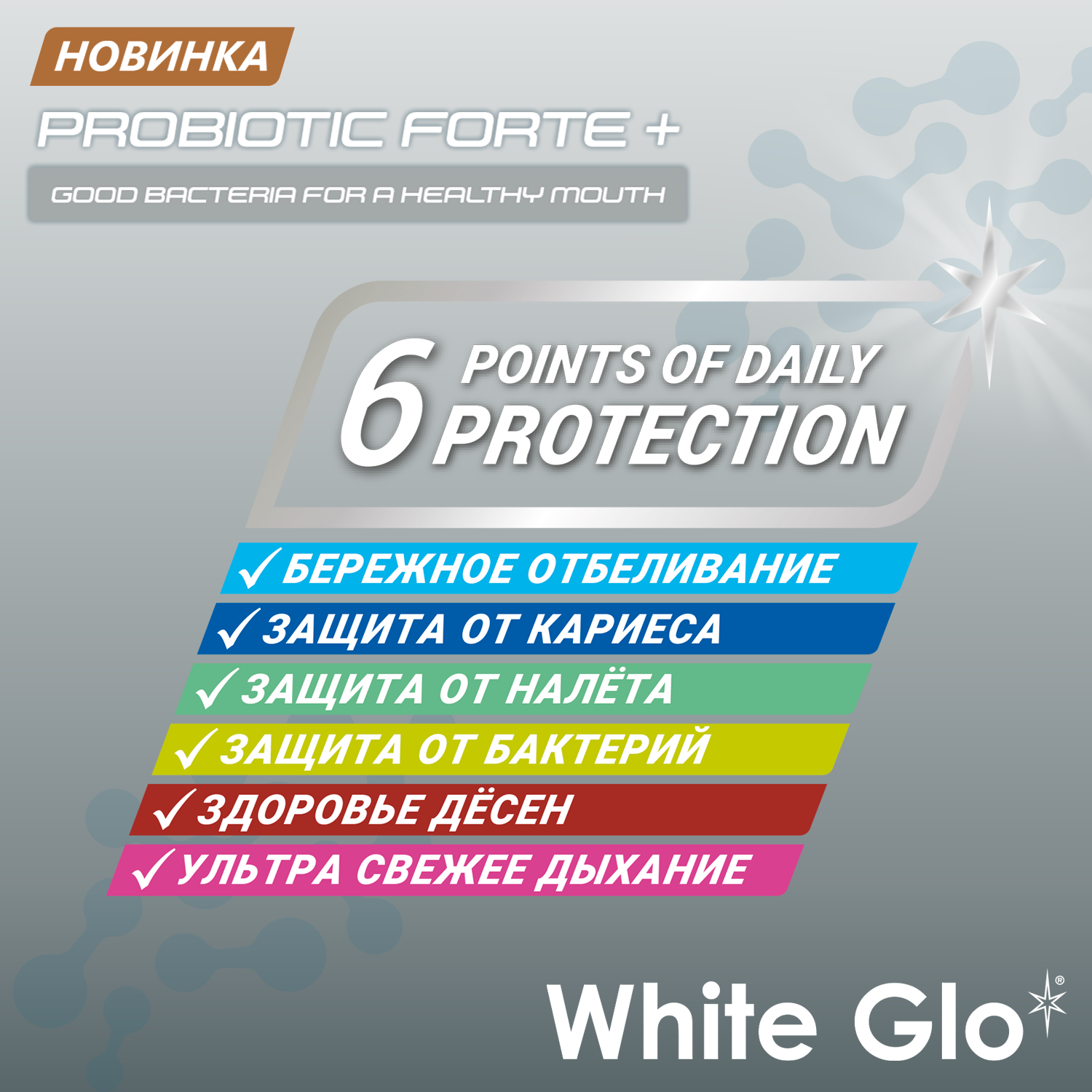 Зубная паста WHITE GLO отбеливающая с пробиотиками 100 г - фото 5