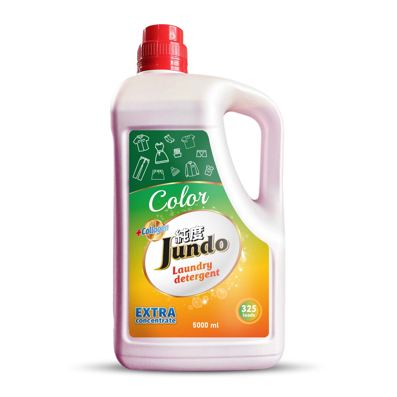 Гель для стирки белья Jundo Color 5 л 325 стирок концентрированный автомат жидкий порошок - фото 9