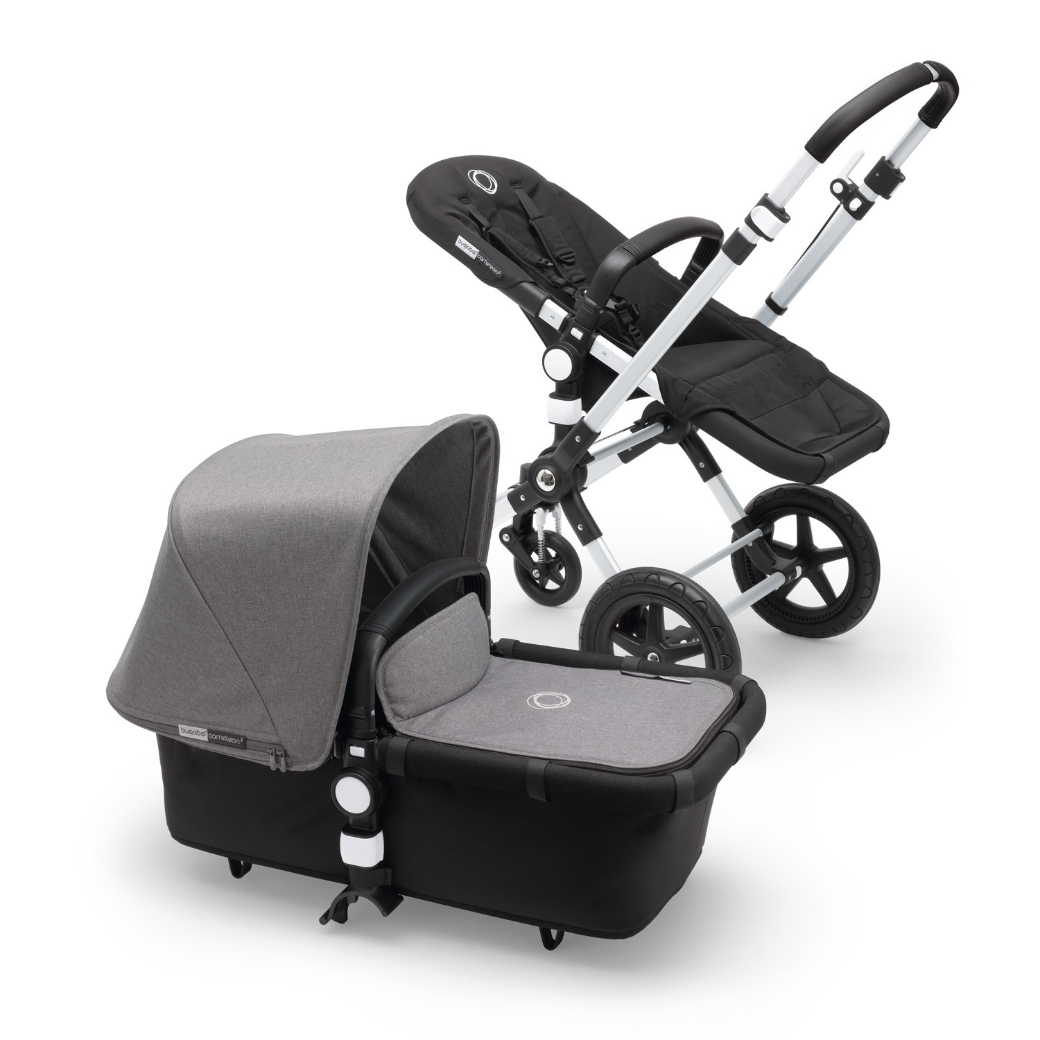 Комплект Bugaboo Cameleon 3 сменный тканевый Grey Melange 230111GM01 - фото 2