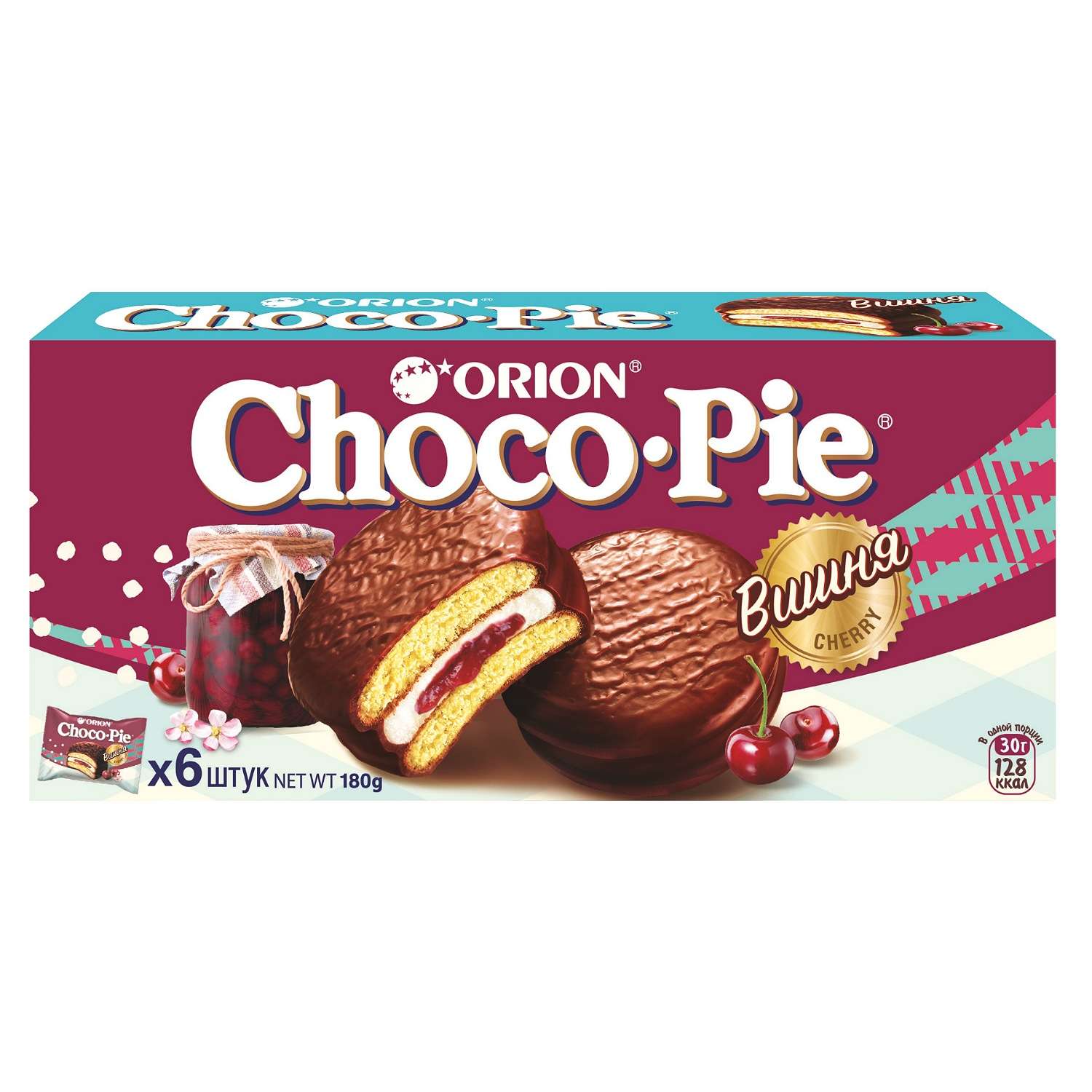 Пирожное Choco Pie Cherry 180г - фото 1