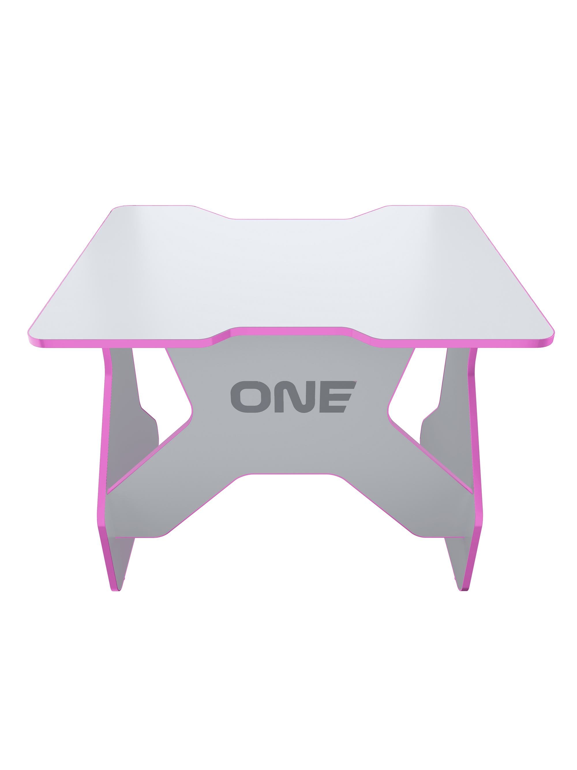 Стол VMMGAME игровой компьютерный one white 100 pink бело-розовый - фото 2