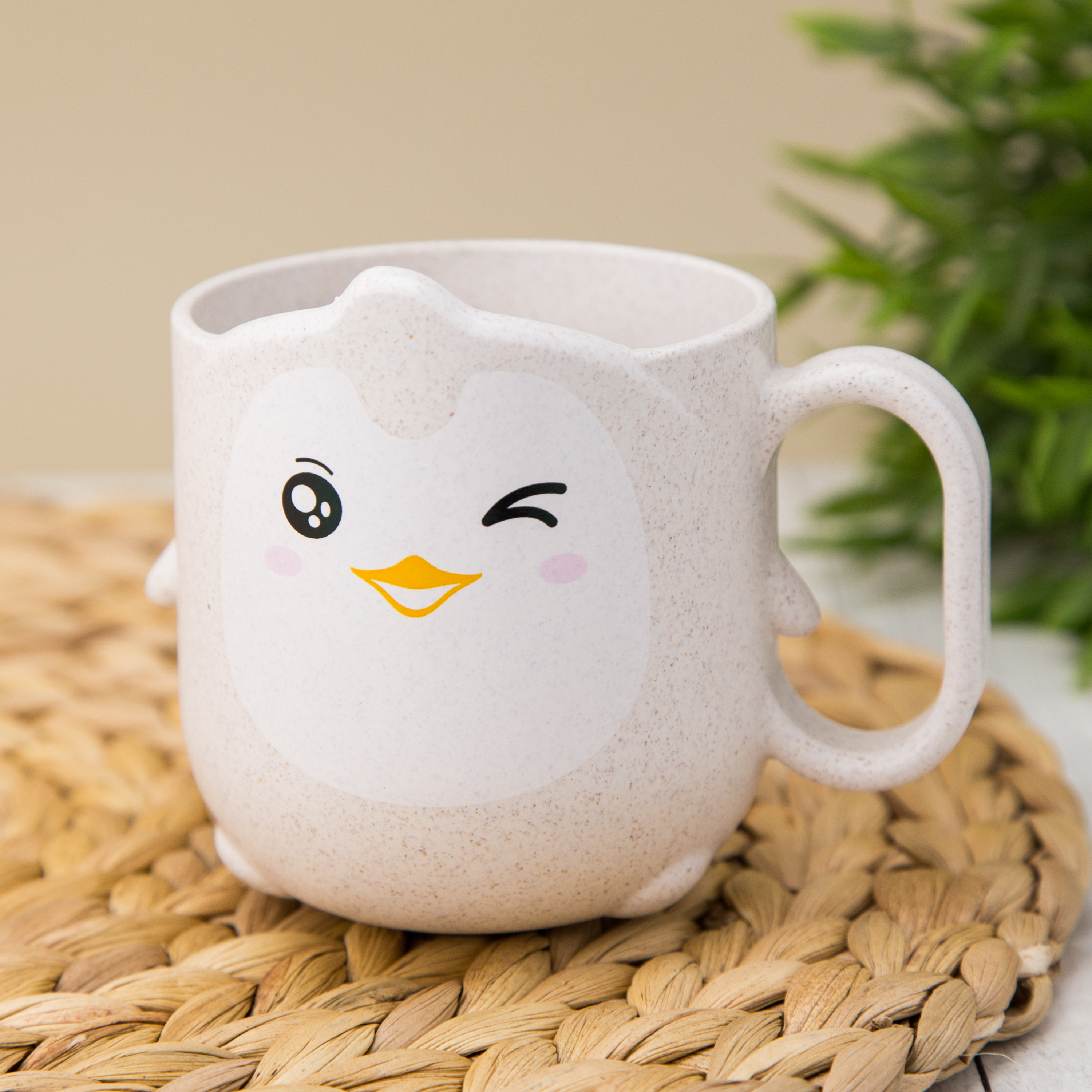 Кружка детская iLikeGift Penguin beige - фото 1