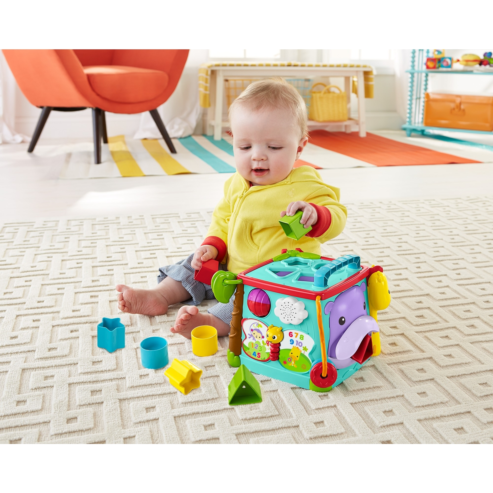 Игрушка Fisher Price Большой музыкальный игровой куб развивающий GHT89 - фото 18