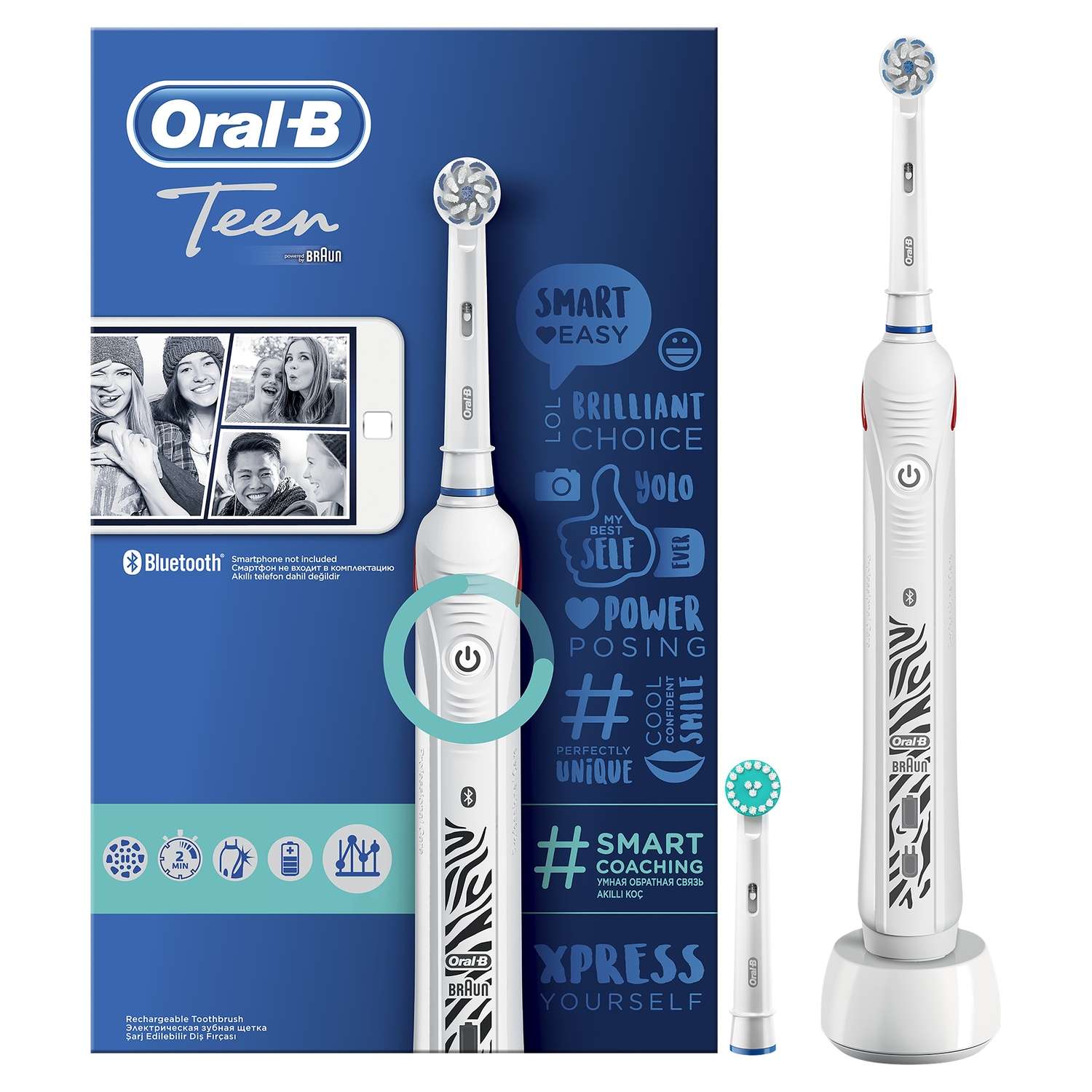 Зубная щетка Oral-B Smart Sensi Ultrathin электрическая Белая 80313297 - фото 1