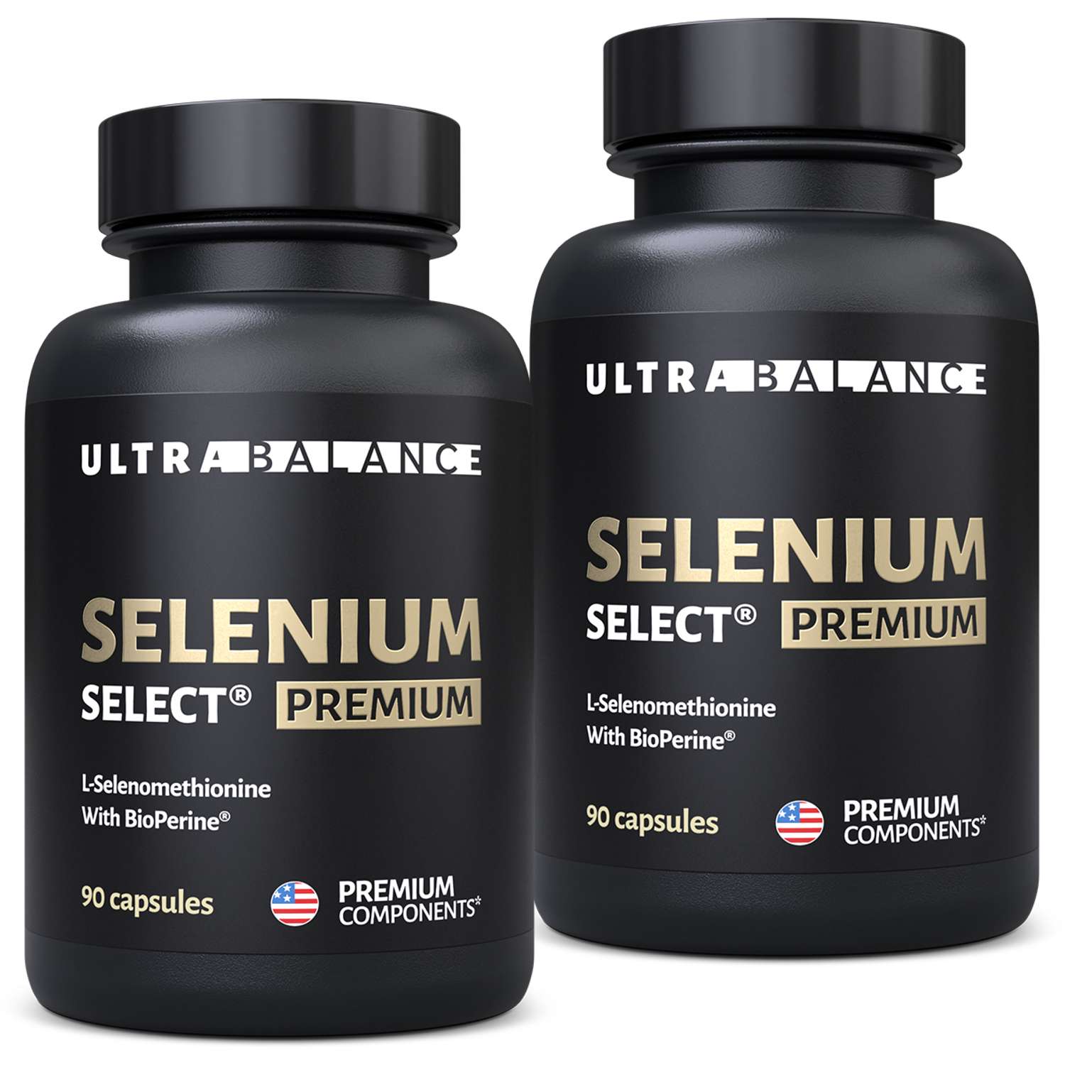 Комплекс селен селект премиум UltraBalance для женщин и мужчин с биоперином Selenium Select BioPerine БАД 180 капсул - фото 1
