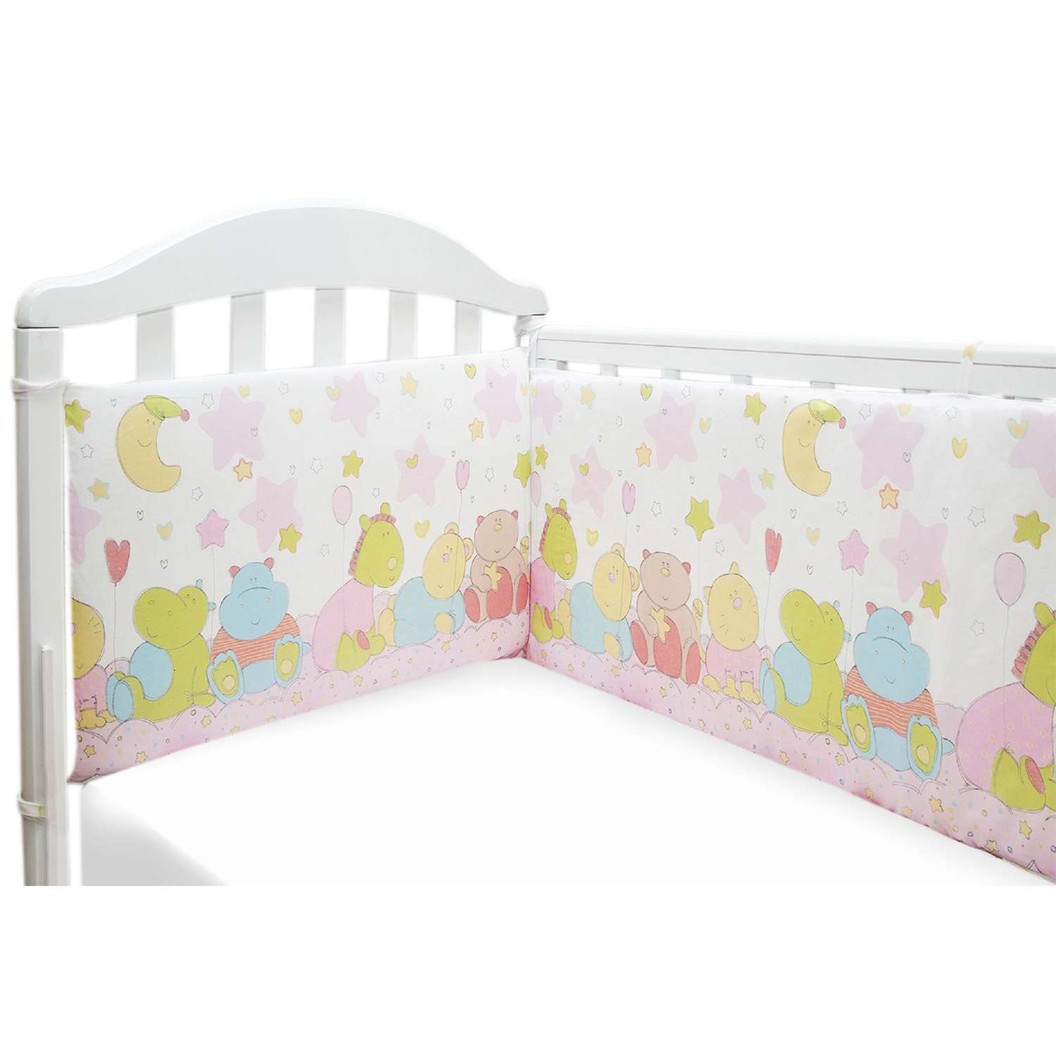 Борт в кроватку Baby Nice Розовый - фото 1