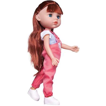 Кукла Ardana Baby Junfa В розовом комбинезоне с собачкой и аксессуарами