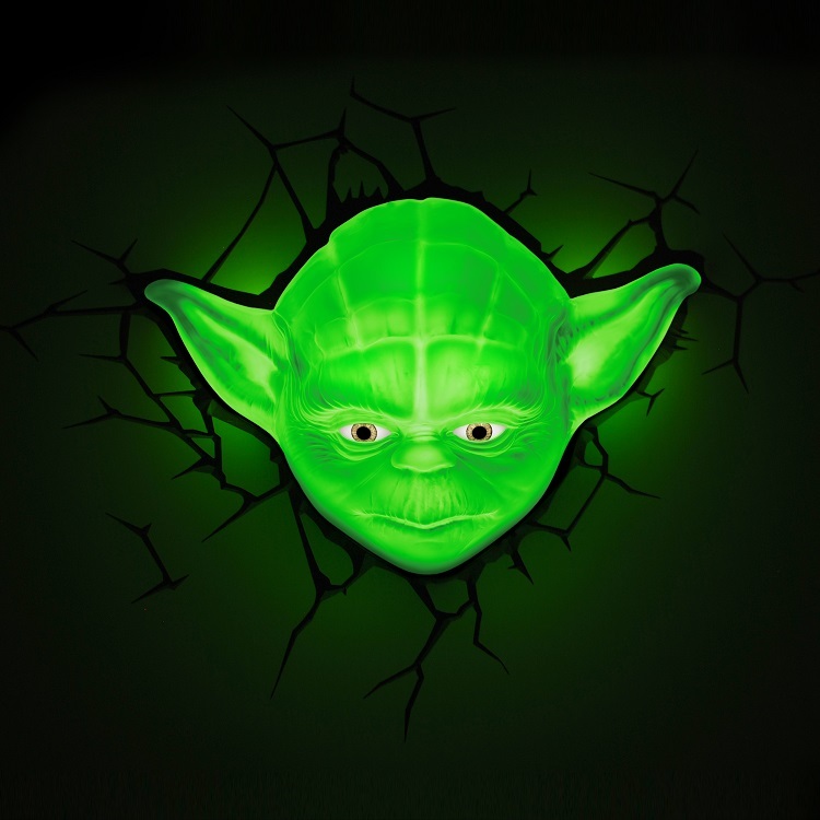 Светильник 3D 3DLightFx Star Wars Yoda Face - фото 4