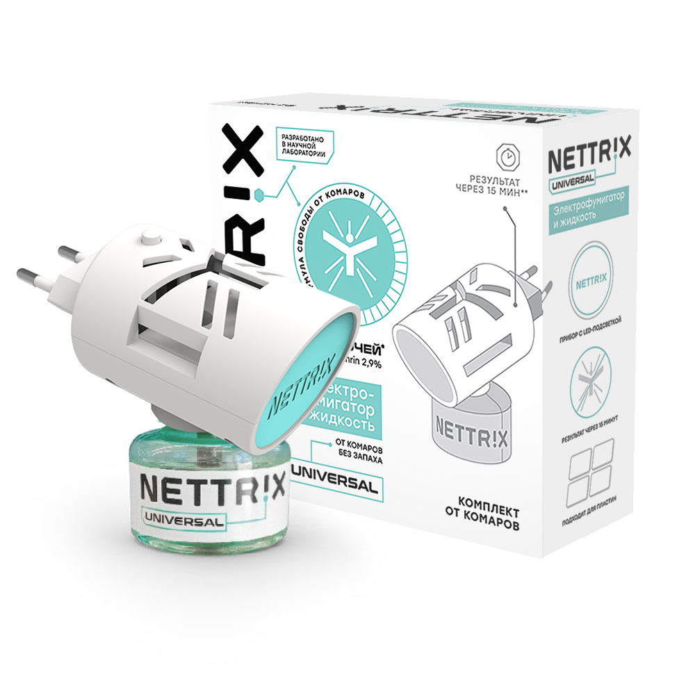 Набор фумигатор и жидкость NETTRIX Universal - фото 1