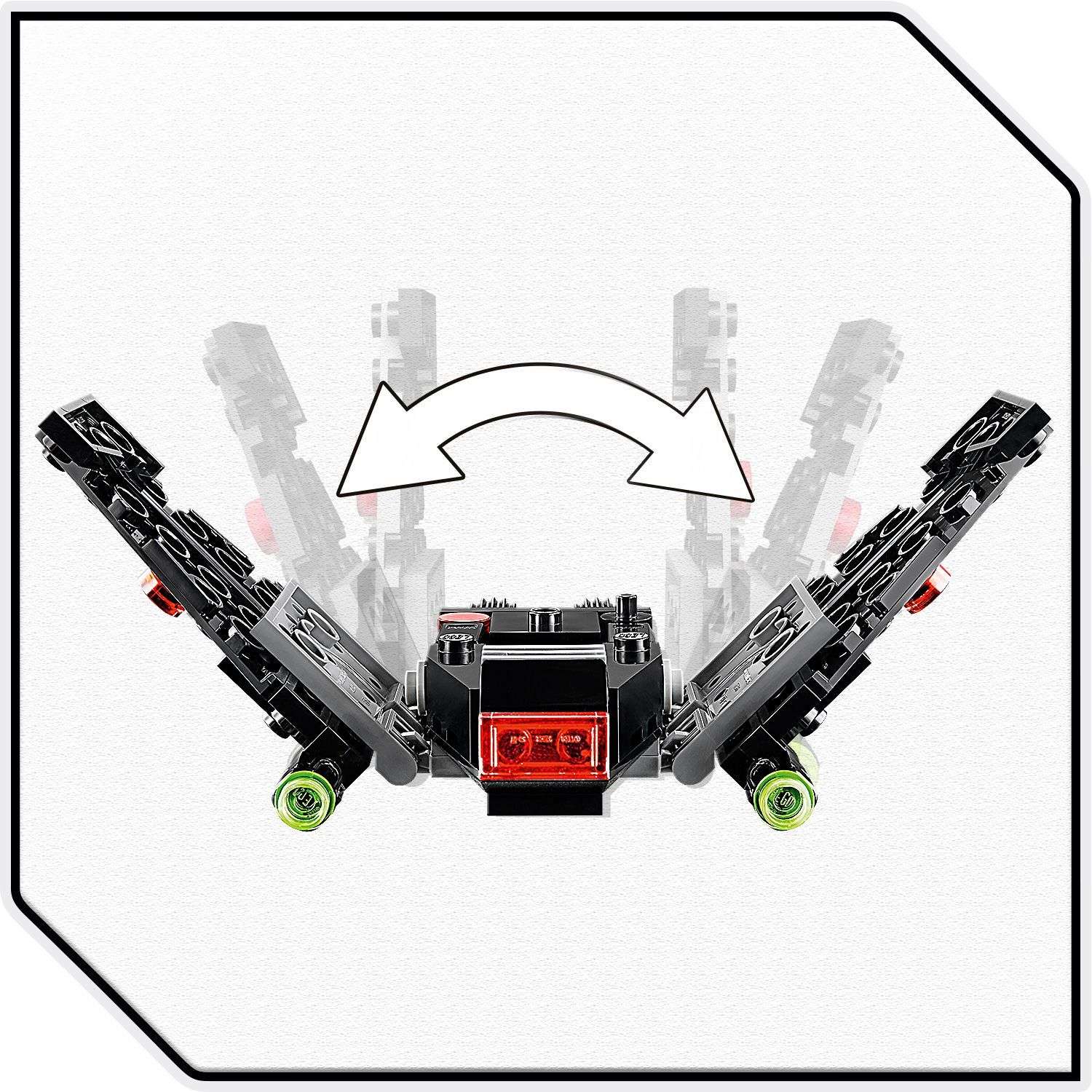 Конструктор LEGO Star Wars Микрофайтеры Шаттл Кайло Рена 75264 - фото 9
