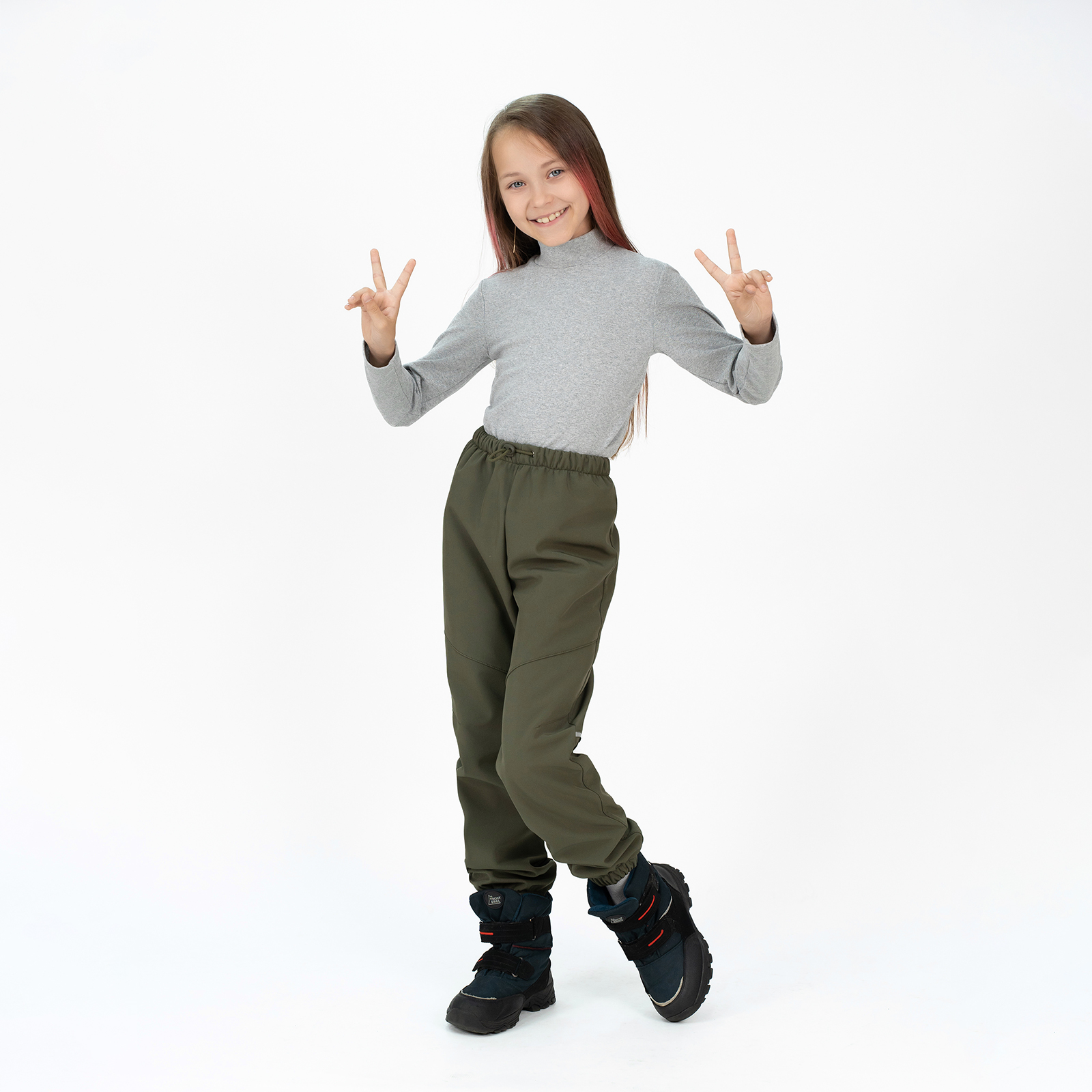 Брюки Arctic kids 10-034 хаки - фото 6