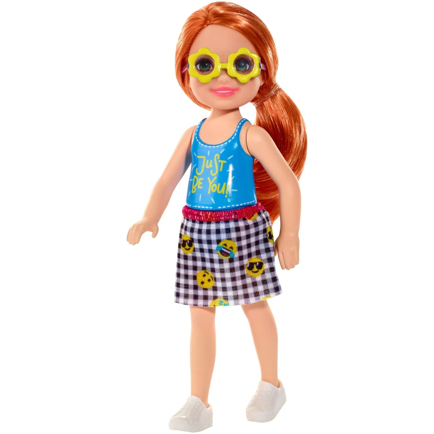 Кукла Barbie Челси Рыжеволосая в топе с надписью FXG81 DWJ33 - фото 1