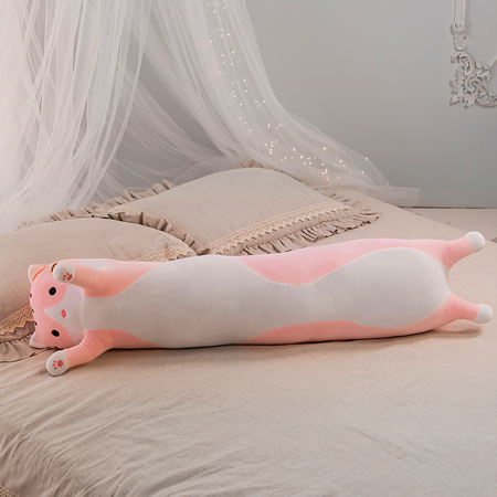 Мягкая игрушка TOTTY TOYS кот батон 160 см розовый антистресс