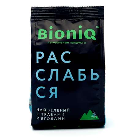 Чай зеленый Bioniq Расслабься с ягодами и травами 50 гр