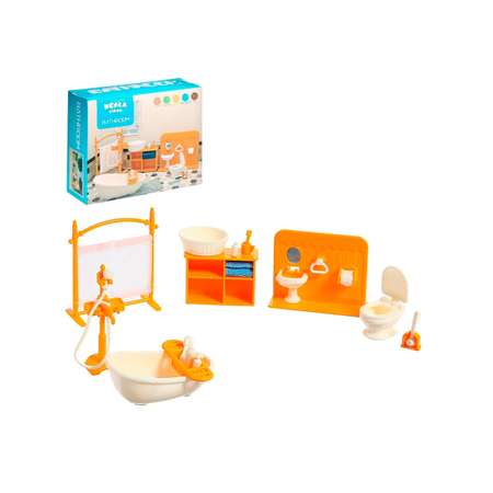 Игровой набор SHARKTOYS Игрушечная мебель для куклы Ванная комната