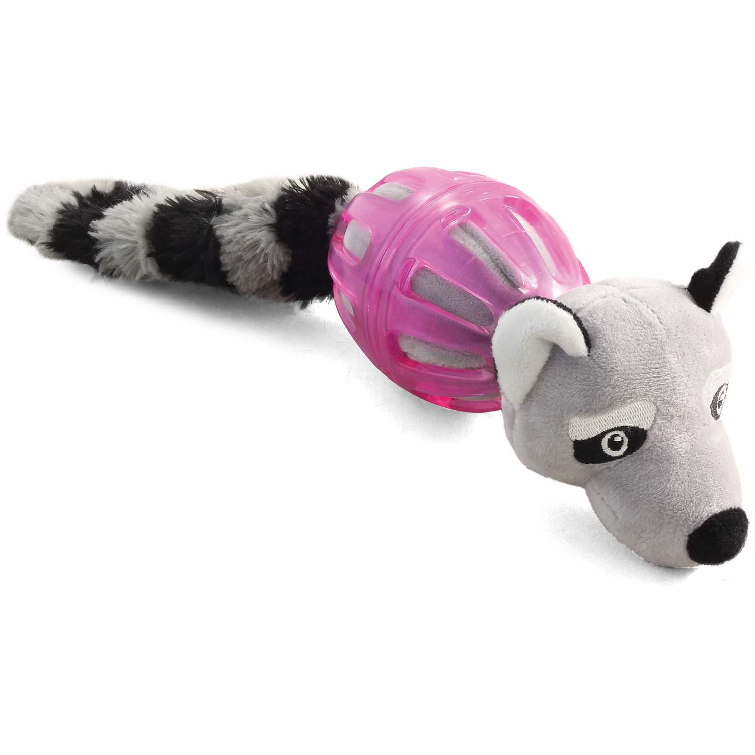 Игрушка для собак Triol Енот в броне мягкая Серый-Фиолетовый - фото 1