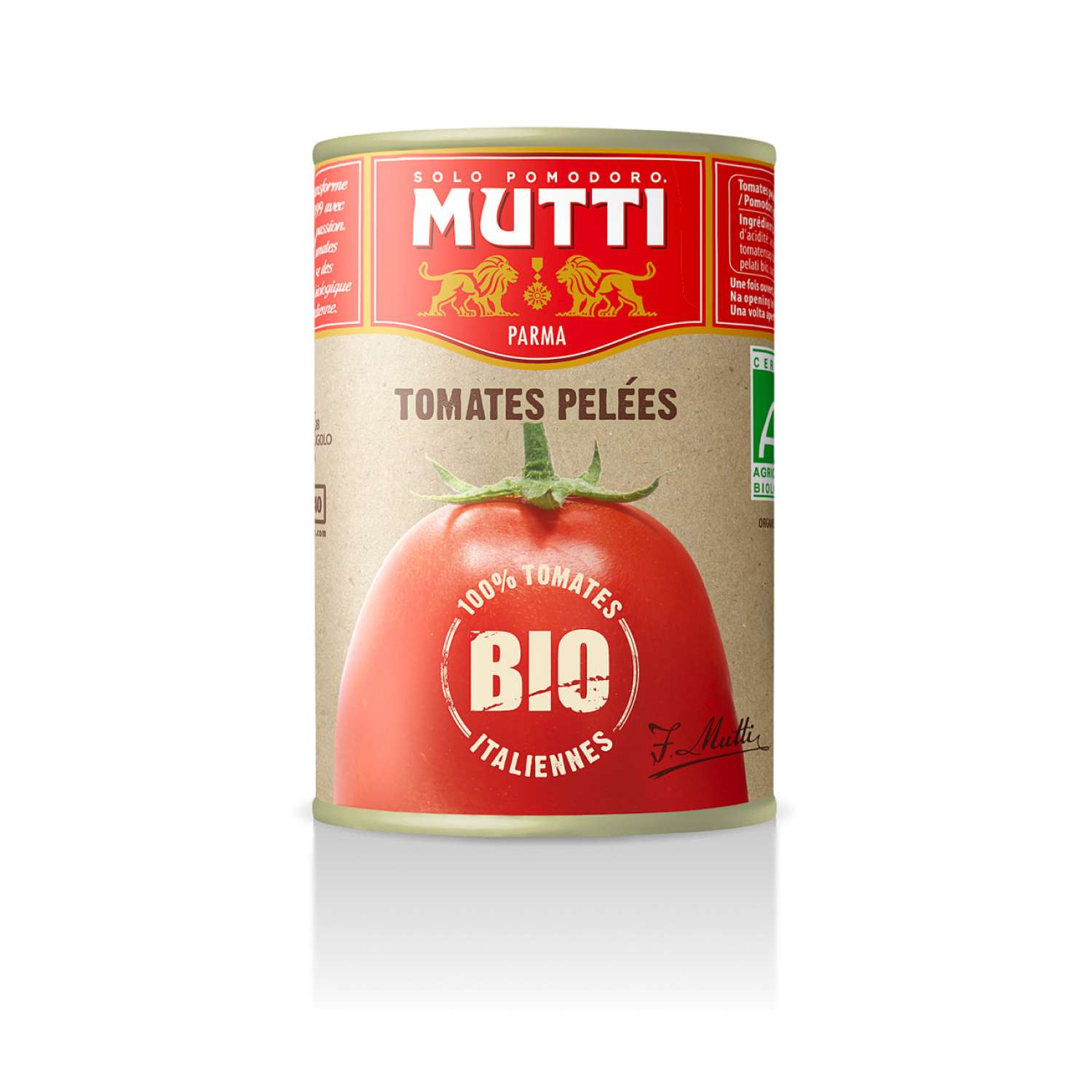 Томаты Mutti BIO очищенные целые в томатном соке - фото 1