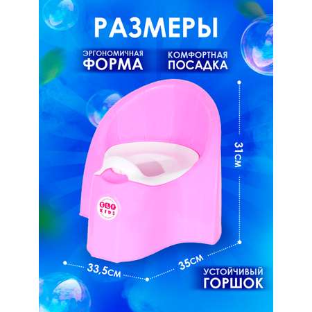 Горшок детский elfplast Junior розовый