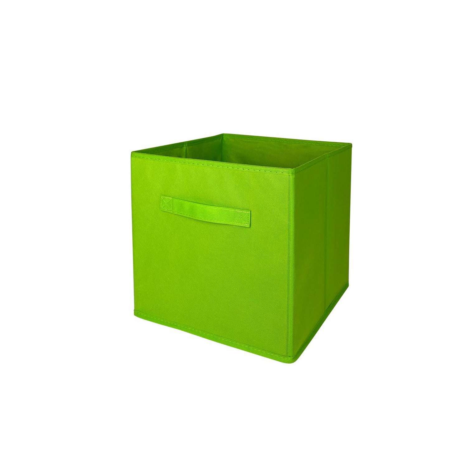 Короб-кубик ГЕЛЕОС для хранения вещей и игрушек КУБ 33-3 30х30х30см салатовый - фото 12