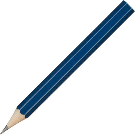 Карандаш Attache чернографитный 88 мм шестигранный HB синий корпус под лого 50 шт