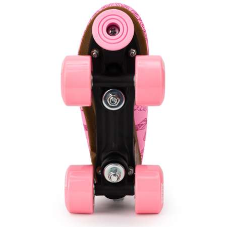 Роликовые коньки SXRide Roller skate YXSKT04PNFL цвет розовые с цветочками размер 31-34