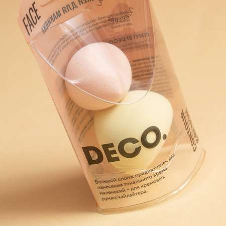 Спонжи для макияжа DECO. marshmallow 2 шт