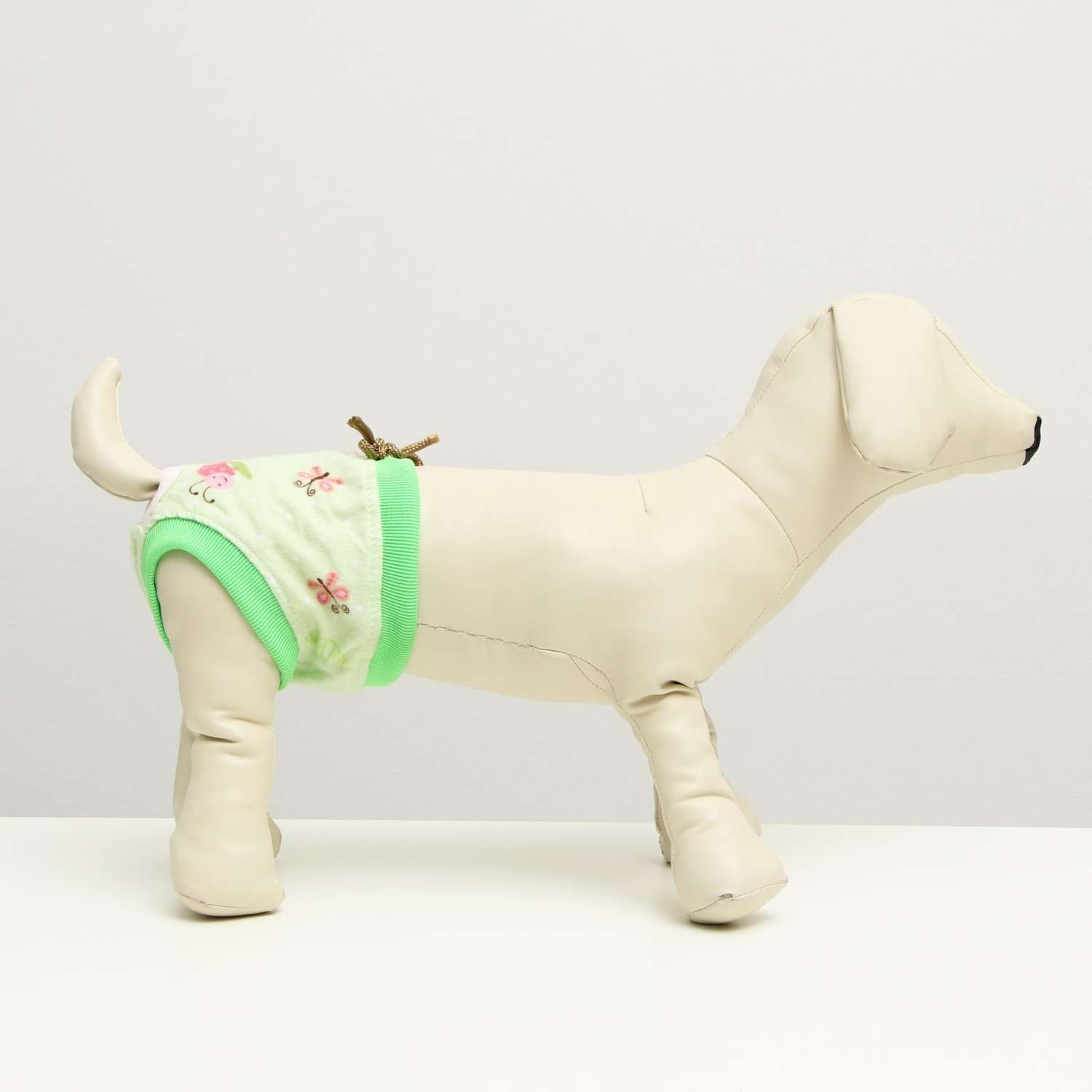 Трусы для собак Sima-Land трикотажные размер 8 бело-зелёные - фото 9