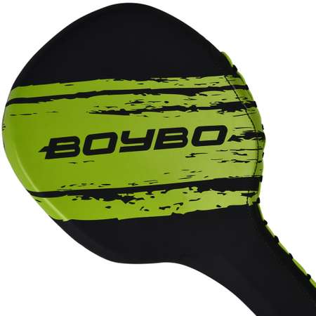 Лапа-ракетка BoyBo для отработки ударов Stain BPRT300 Флекс черно-зеленый