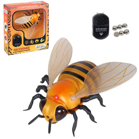 Игрушка на радиоуправлении КОМПАНИЯ ДРУЗЕЙ Пчела с ИК пультом на батарейках свет