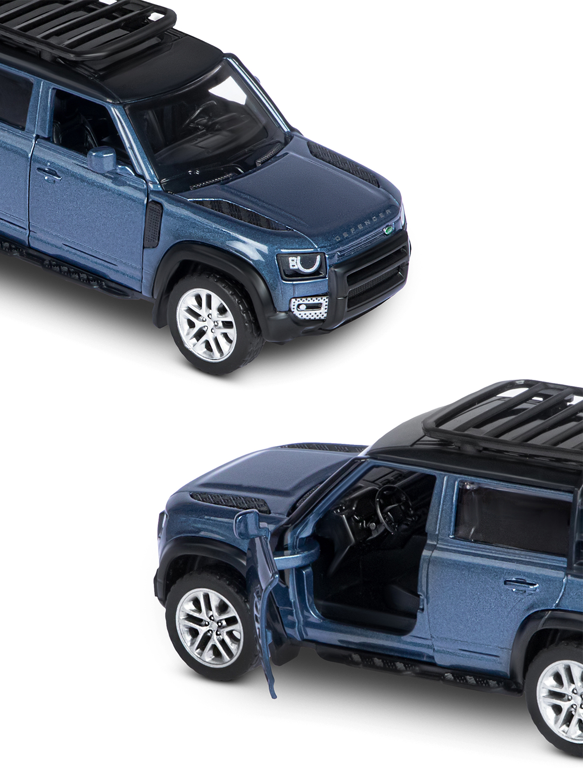 Внедорожник АВТОпанорама Land Rover 1:43 синий JB1251585 - фото 7