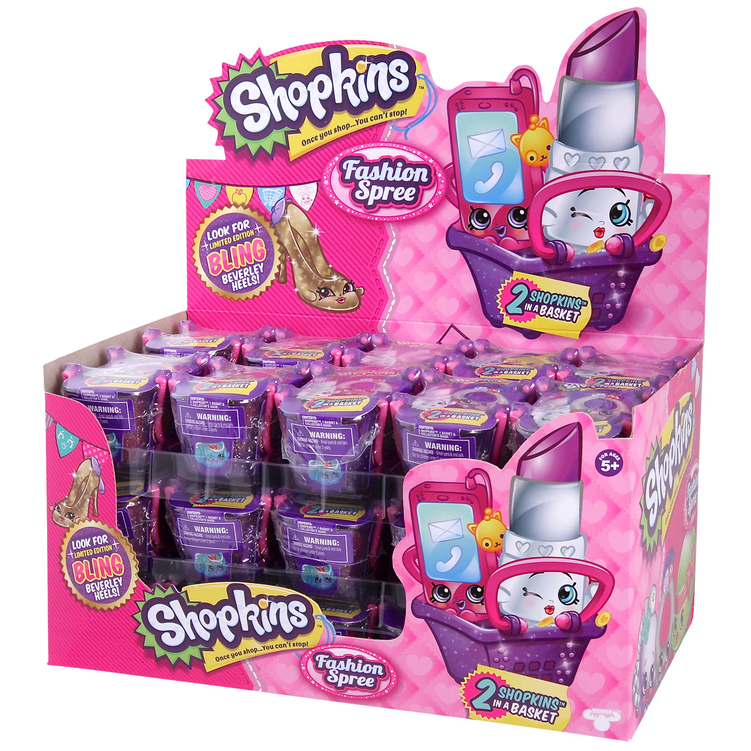 Набор фигурок Shopkins 2 шт в корзиночке - фешн в непрозрачной упаковке (Сюрприз) - фото 2