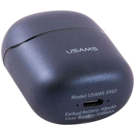 Наушники USAMS Беспроводные с микрофоном USAMS-SY02 синие BHUSY02