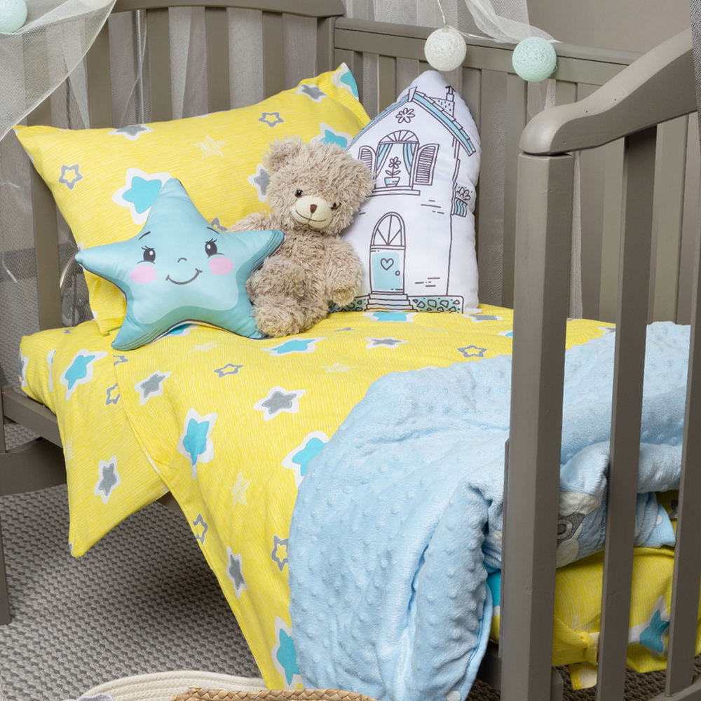 Комплект постельного белья Galtex детский Звездочки желтые - фото 2