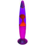 Светильник HitToy Лава-лампа 34 см Хром Фиолетовый/Оранжевый