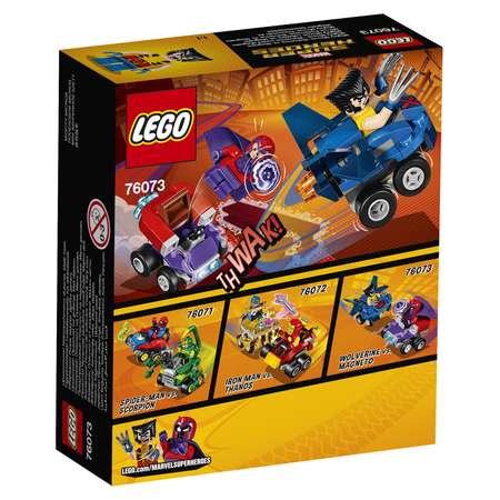 Конструктор LEGO Super Heroes Mighty Micros: Росомаха против Магнето (76073)