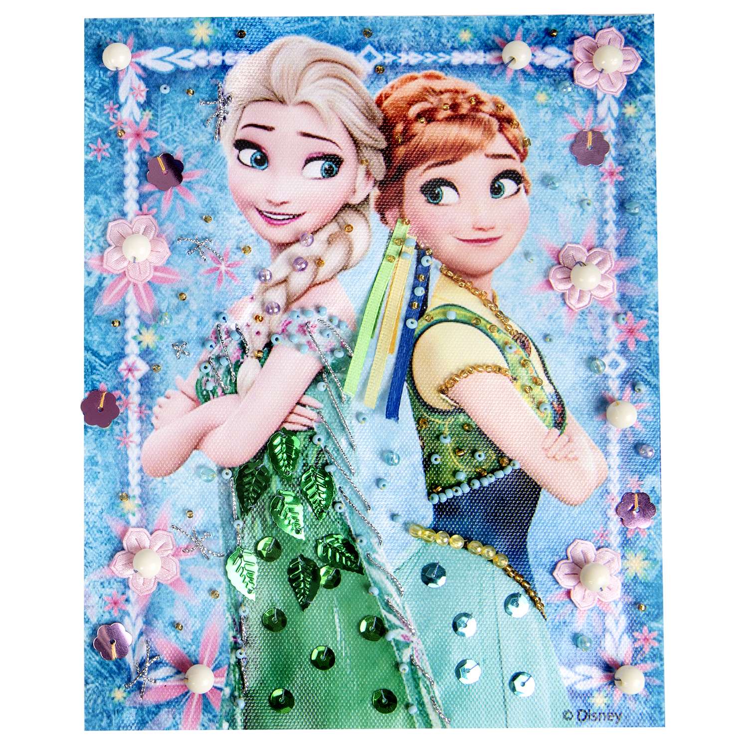 Набор Disney вышивание и украшение по канве Эльза и Анна - фото 2