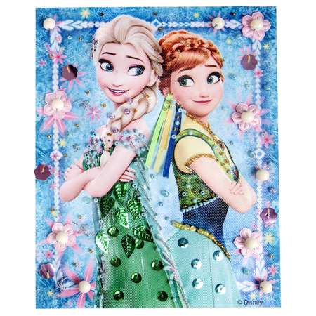 Набор Disney вышивание и украшение по канве Эльза и Анна