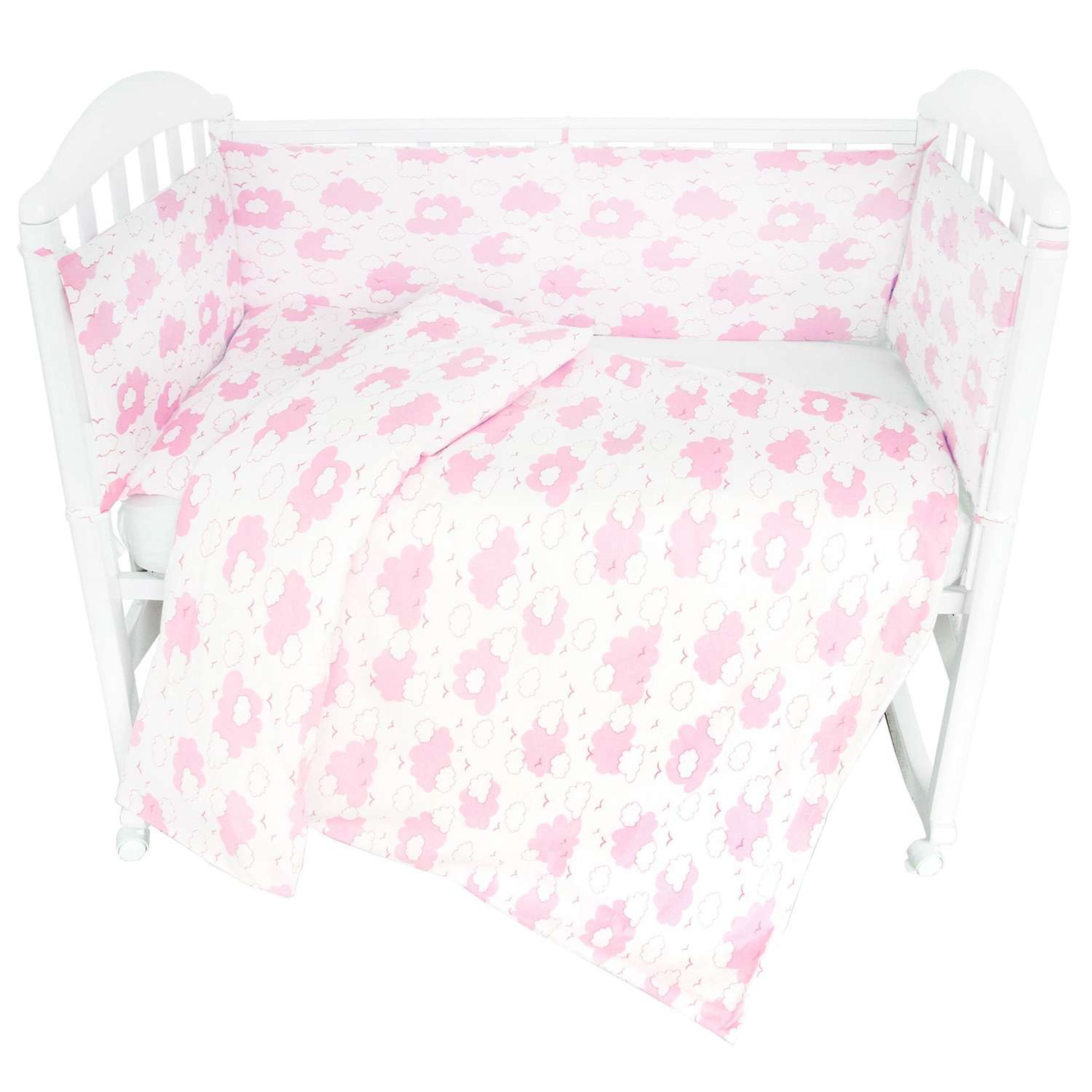 Комплект постельного белья Споки Ноки Облака Розовый 3предмета DMC111/6RO - фото 1