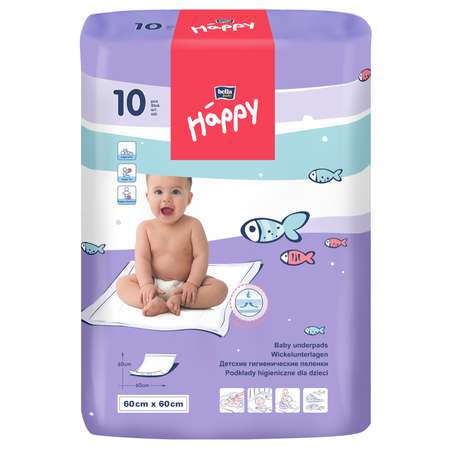 Пеленки Bella baby Happy 60*60см 10шт